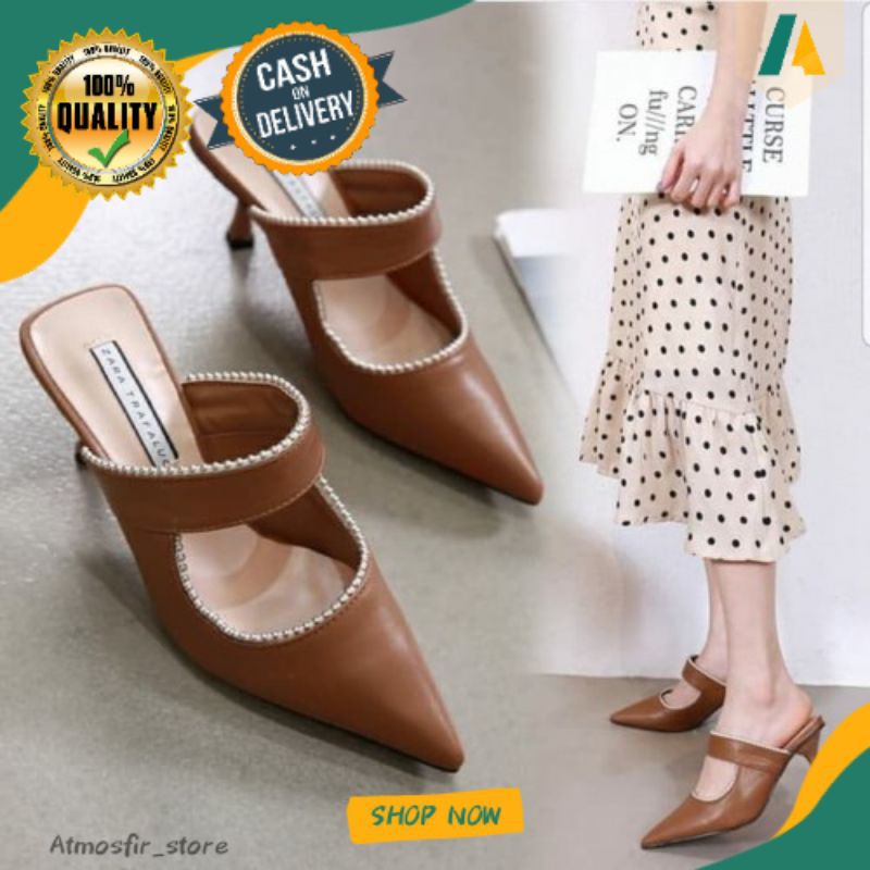 SEPATU SANDAL HIGH HEELS WANITA PESTA KONDANGAN TERBARU SPATU HAK TINGGI HILS CEWEK CEWE MURAH AMT04