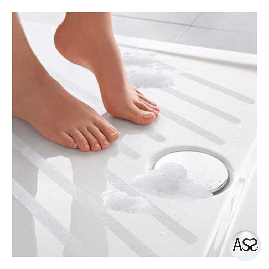 ASS Shop - Trustpoud Stiker Anti Slip Lantai Kamar Mandi Shower Strips 6 PCS