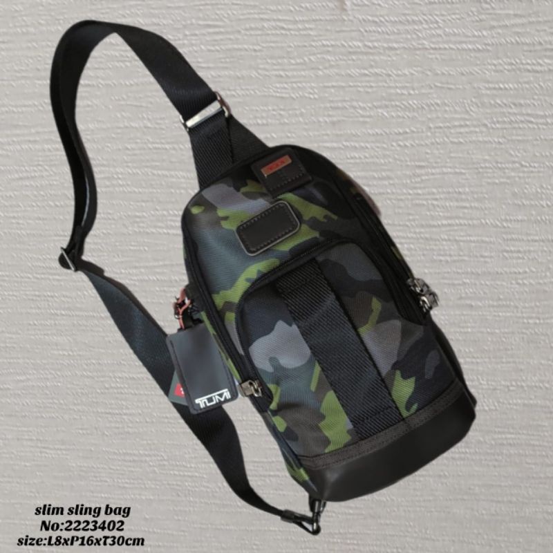 Tas slingbag tumi aloha bravo mirror quality, sling bag tumi pria, tas selempang pria