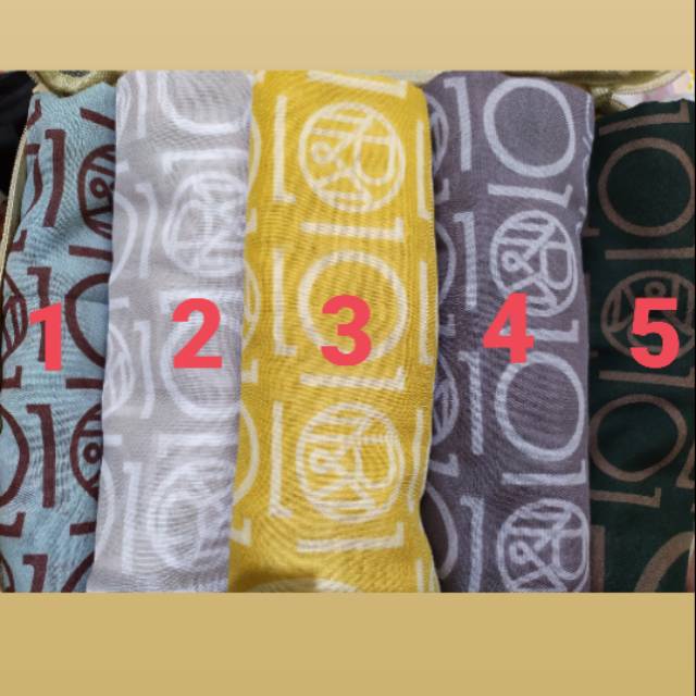 Monogram Scarf Ria Miranda Dekade