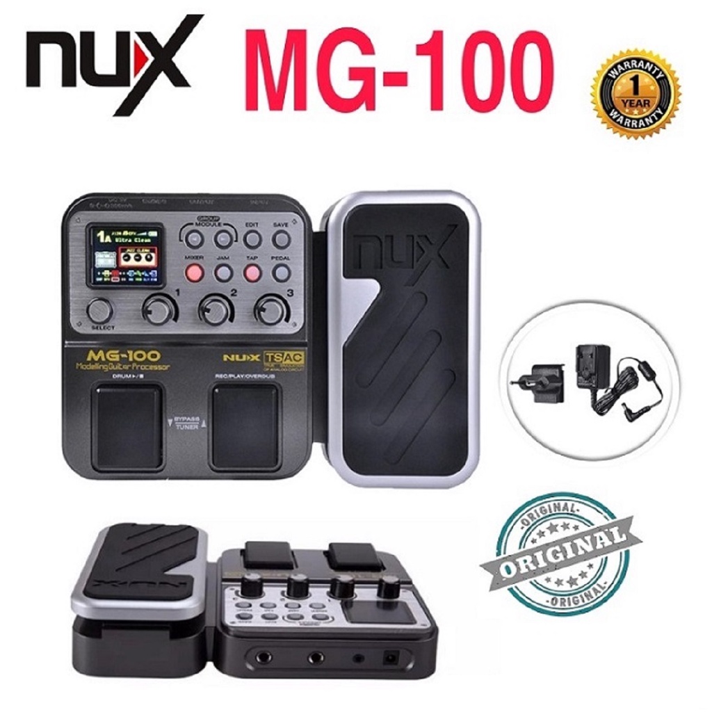 Multi Efek Gitar Elektrik Modelling Guitar Processor NUX MG-100