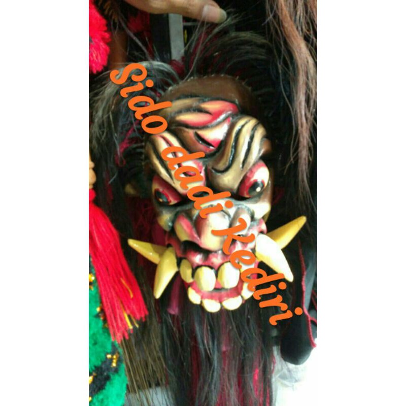 topeng gedruk huto ijo gedrok Barongan devil kayu