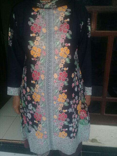 Tunik Batik Halus Magnola S M L Xl Xxl Jumbo