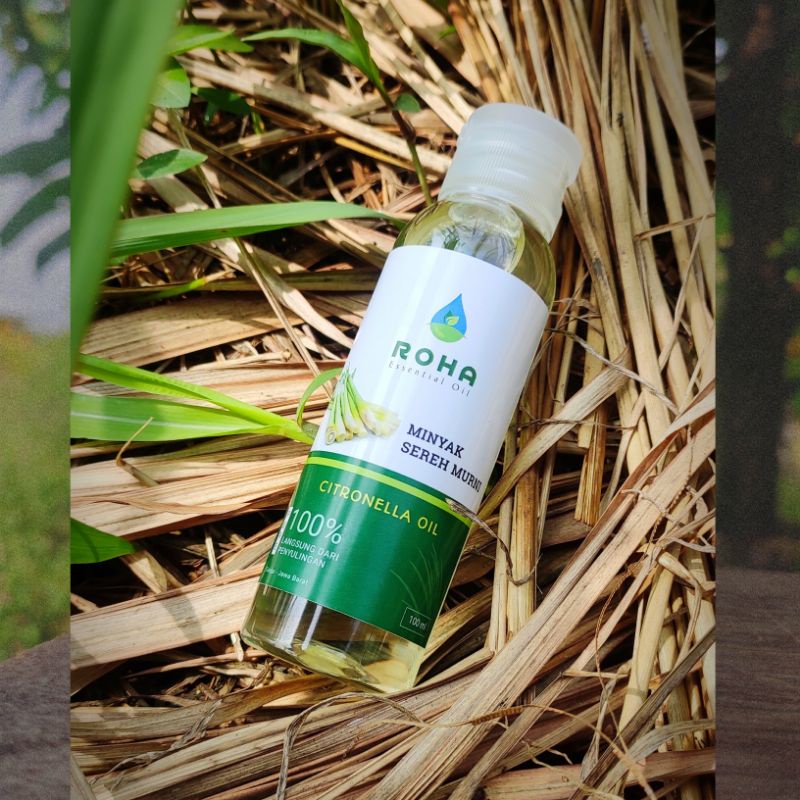 MINYAK SEREH MURNI - CITRONELLA OIL 100% MURNI - MINYAK SEREH WANGI ROHA 100 ML - Minyak ATSIRI