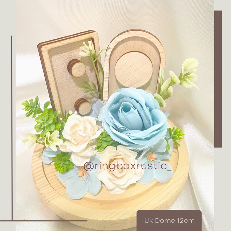 Glass Dome Cincin Kalung Ring Bearer Bisa Custome