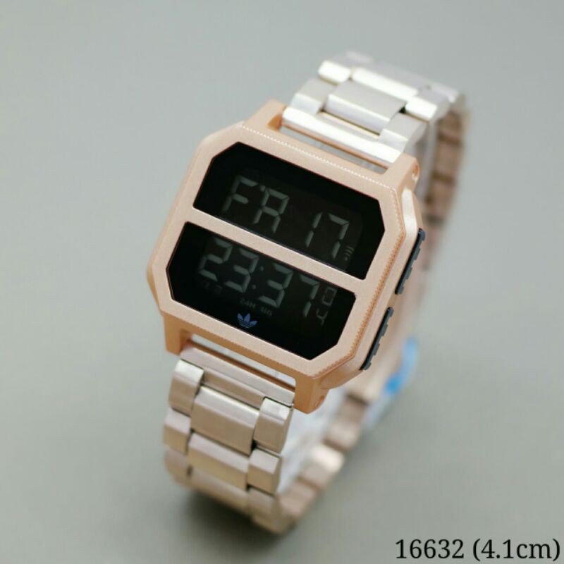 Jam Tangan Fashion Pria & Wanita ADIDAS DIGITAL 16632 H Rantai Hari Tanggal Aktif + Box - COD