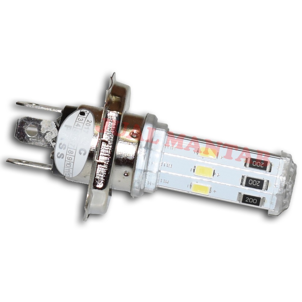 Lampu Depan Motor LED l Variasi Sport Lampu Utama RTD H4 Ujung Pelangi l Lampu Colok Motor Sport Cahaya Putih
