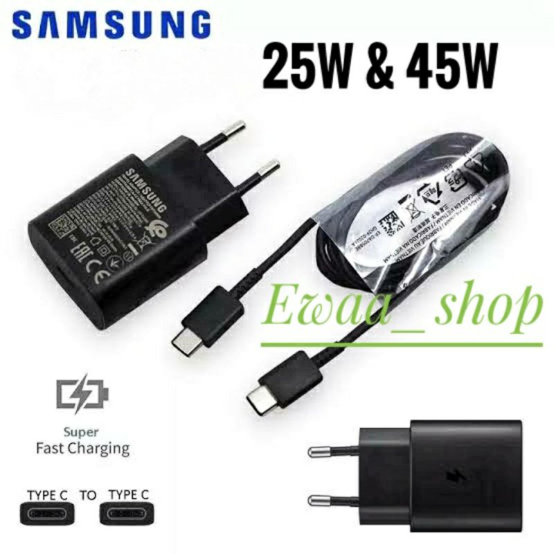 CHARGER SAMSUNG SUPER FAST CHARGING TYPE-C TO TYPE-C ORIGINAL