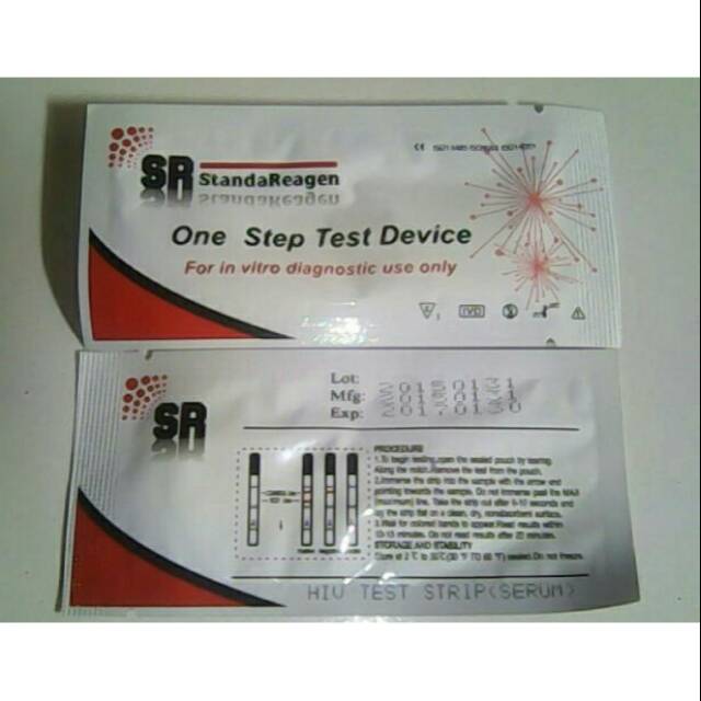 Tes HIV step test device STANDAR REAGEN