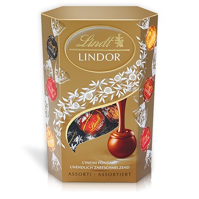 

LINDT LINDOR CORNET ASSORTED 200GR