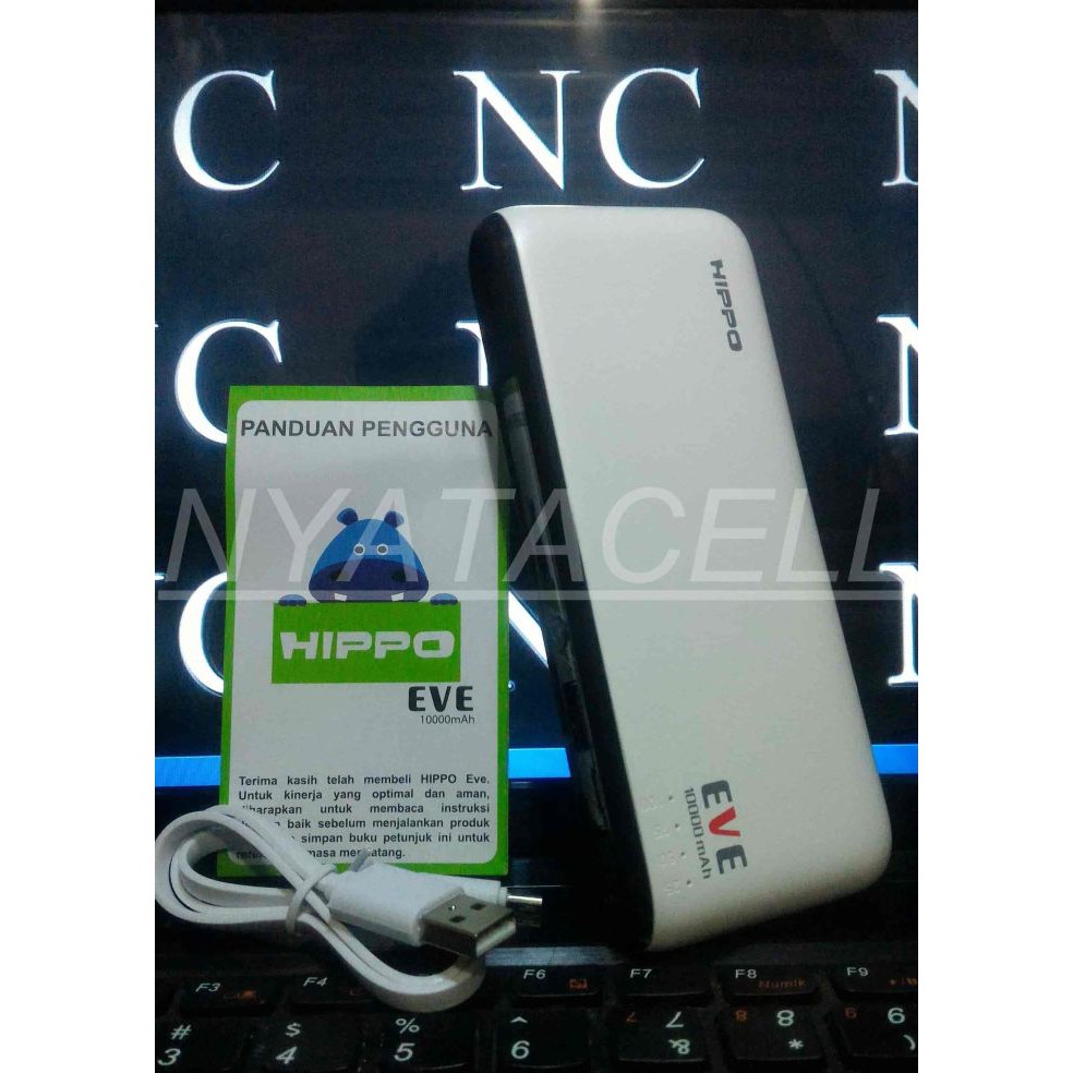 OBRAL Powerbank Hippo Eve 10000mAh Simpe Pack  Power Bank Original 10000 mAh