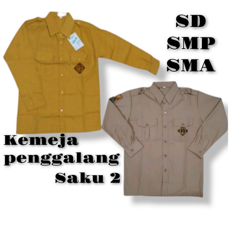 BAJU SERAGAM PRAMUKA PENGGALANG LENGAN PANJANG SD, SMP &amp; SMA