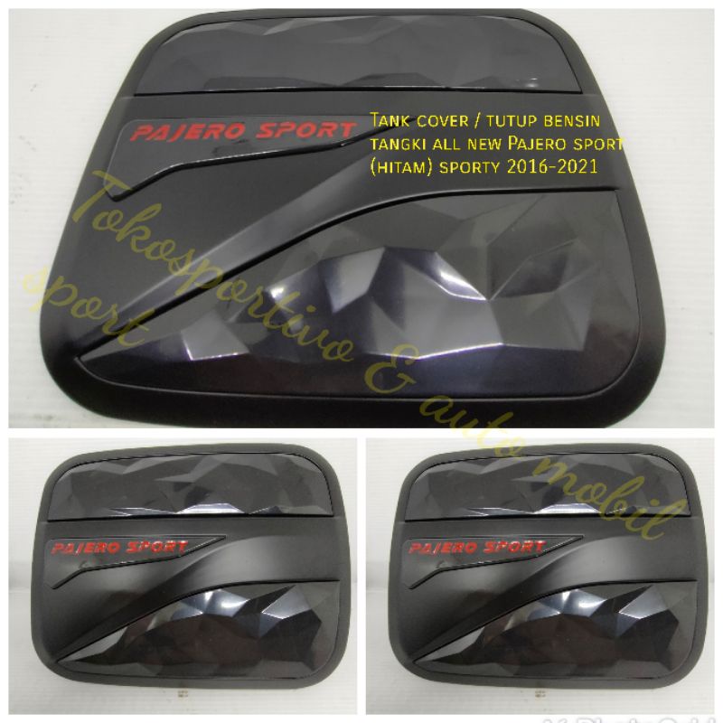 Tank cover Tutup tangki bensin Mitsubishi all new Pajero 2016-2020 hitam doff