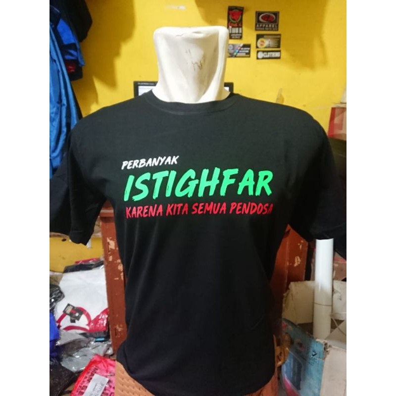 t-shirt kaos baju istighfar