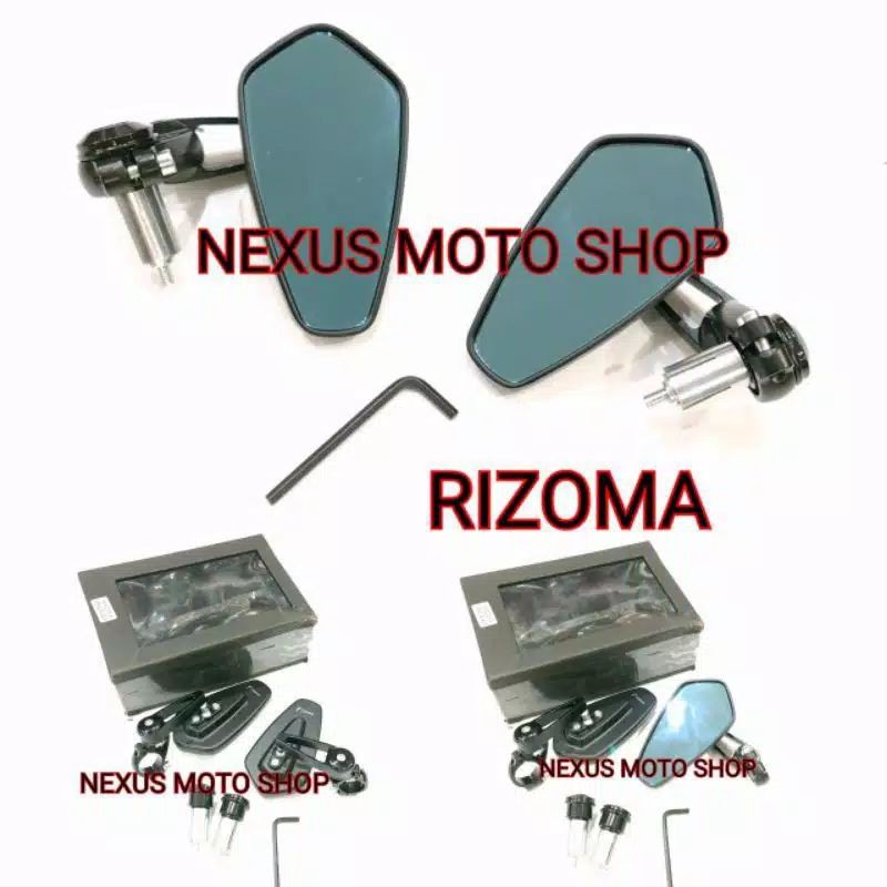 spion Jalu oval rizoma Mio beat Vario Scoopy spion bar end oval rizoma