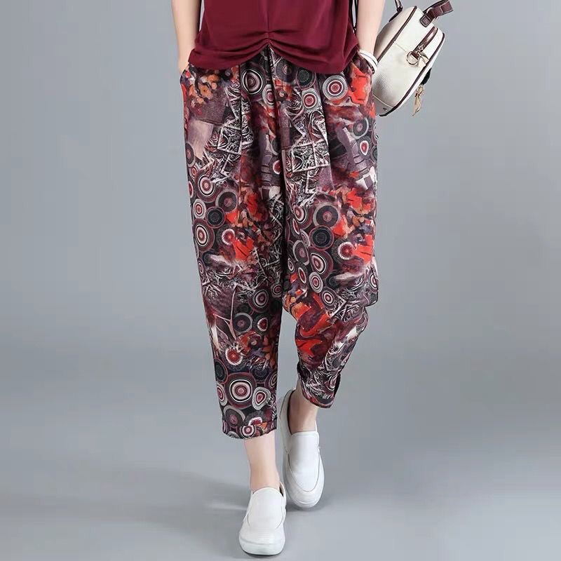 Celana Panjang Harem Longgar Wide Leg Bahan Katun Untuk Celana Panjang Harem Longgar Wide Leg Bahan Katun Untuk