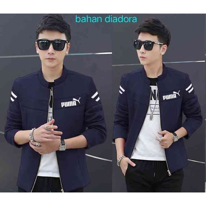 [Jaket Cowok Puma1 Navy LO] jaket pria navy