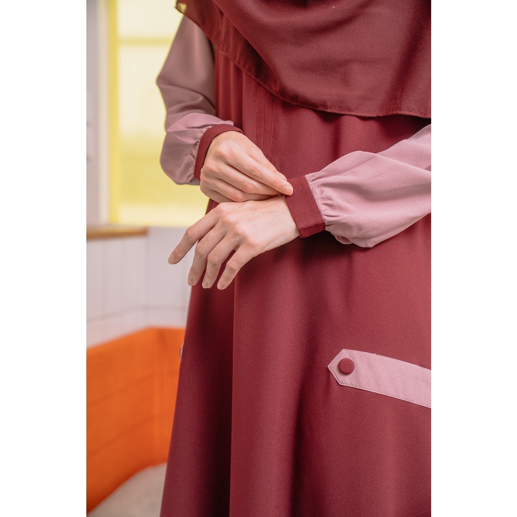 Giets - Safa Dress | Gamis Syari Premium Lebaran 2023 | Baju Muslimah Wanita Modern