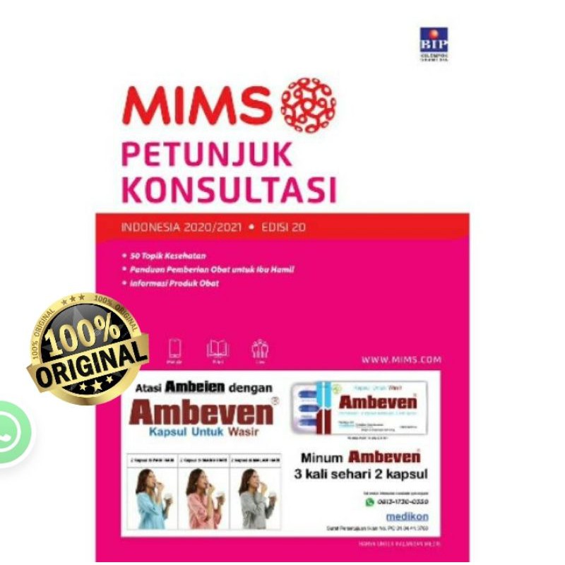 MIMS PETUNJUK KONSULTASI EDISI 20 TAHUN 2020/2021 ~ MEDIDATA