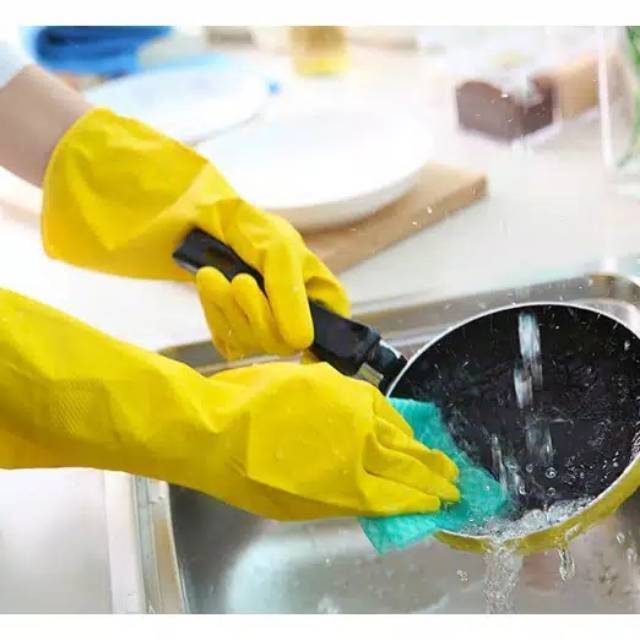 XL - SARUNG TANGAN LATEX CUCI PIRING / SARUNG TANGAN KARET SERBAGUNA