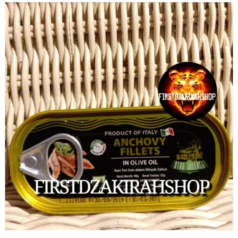 Anchovy fillet in olive oll 48gr