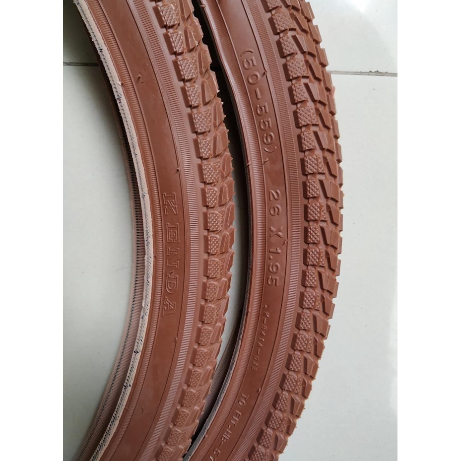Ban Luar Sepeda Kenda 26 x 1.95 Coklat Special Design