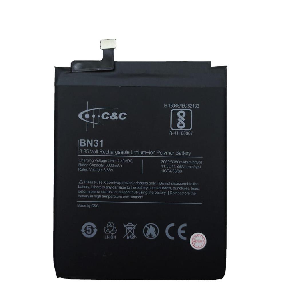 (NC) Baterai Batre Battery Original Xiaomi Redmi BN31 Note 5A / 5A Pro / MI A1 / MI 5X / S2