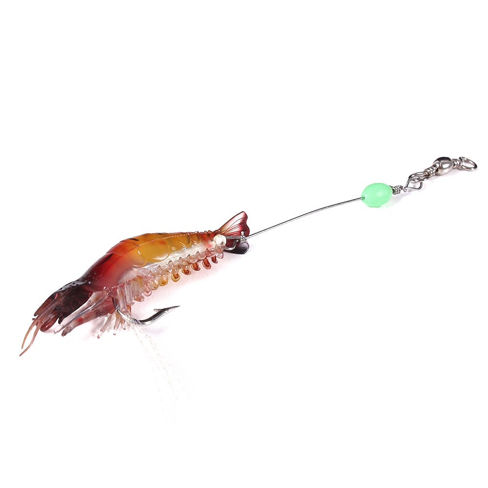 HENGJIA 6pcs Umpan Pancing Udang Tiruan Soft Shrimp Fishing Lures Soft Baits