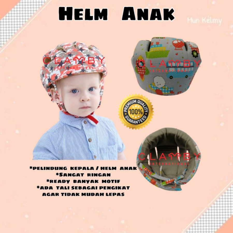 Helm Pelindung Kepala Bayi Anti Bentur | Helm Topi Bayi