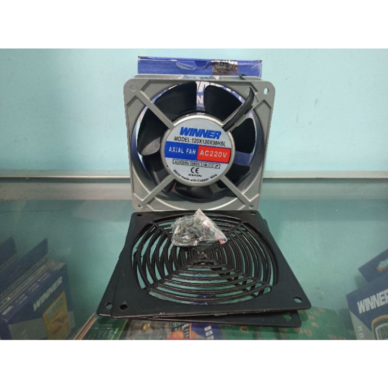 KIPAS COOLING FAN BESI BESAR 12 X 12CM AC 220V POWER AMPLIFIER