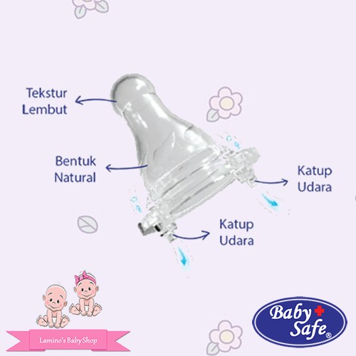 Baby Safe Slim Neck Nipple DOT0M DOT0L BabySafe / Dot BabySafe