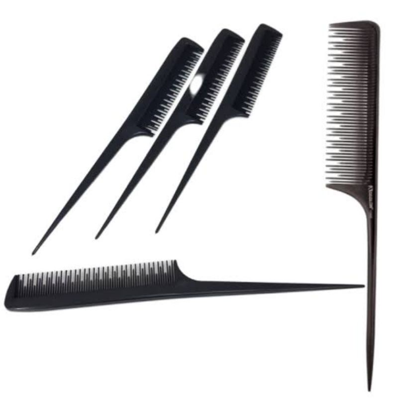 Sisir salon hitam lancip