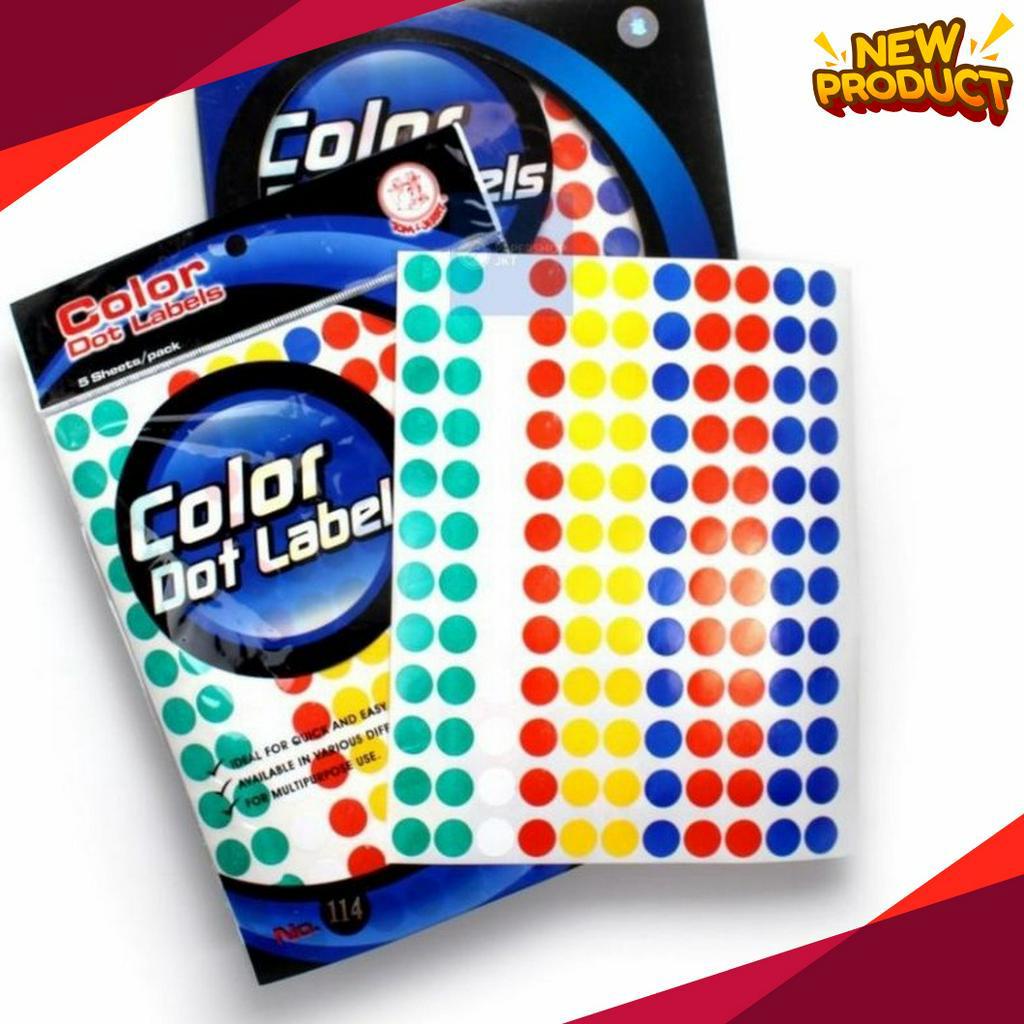 

KHUSUS Label Bulat Tom Jerry Warna Warni No 114Stiker Label TJ Warna 114