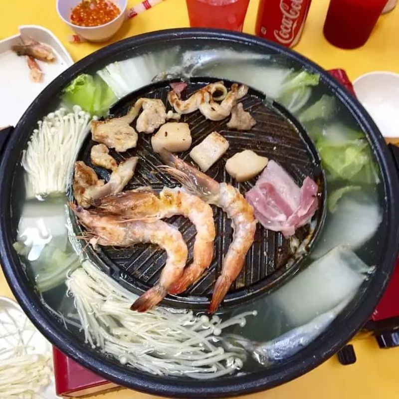 2 in 1 Panci Shabu shabu bulgogi grill pan KOREAN