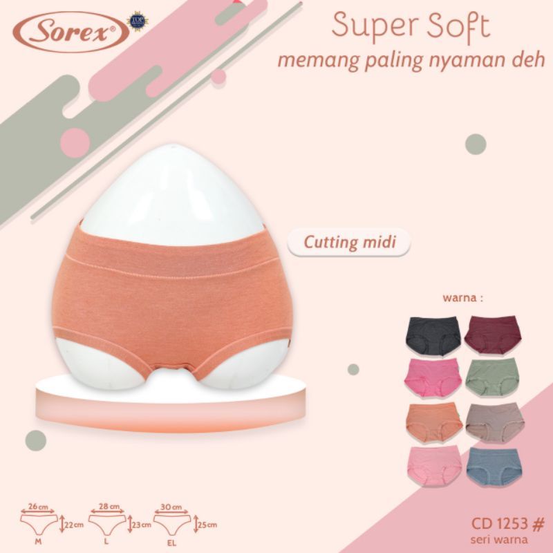 SOREX Cd Wanita Basic 1253 Super soft Original