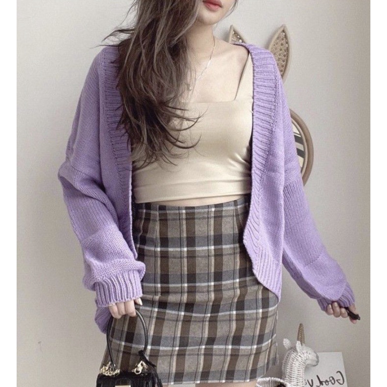 [COD] Fluffy Bubble Cardigan Rajut Ala Korea Clarisa