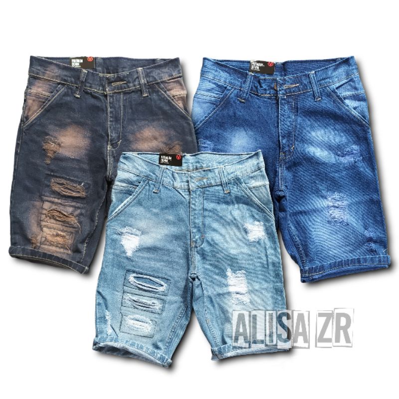 COD BAYAR DITEMPAT CELANA PENDEK PRIA RIPPEDJEANS BAHAN TEBAL DAN HALUS