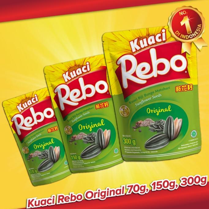 

TURUN HARGA Rebo Kuaci Bundling 3 PCS - Varian Original 300gr + 150gr + 70gr AP107