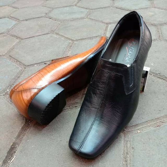 SEPATU PANTOFEL KULIT SAPI ASLI 100% KULIT BERKUALITAS