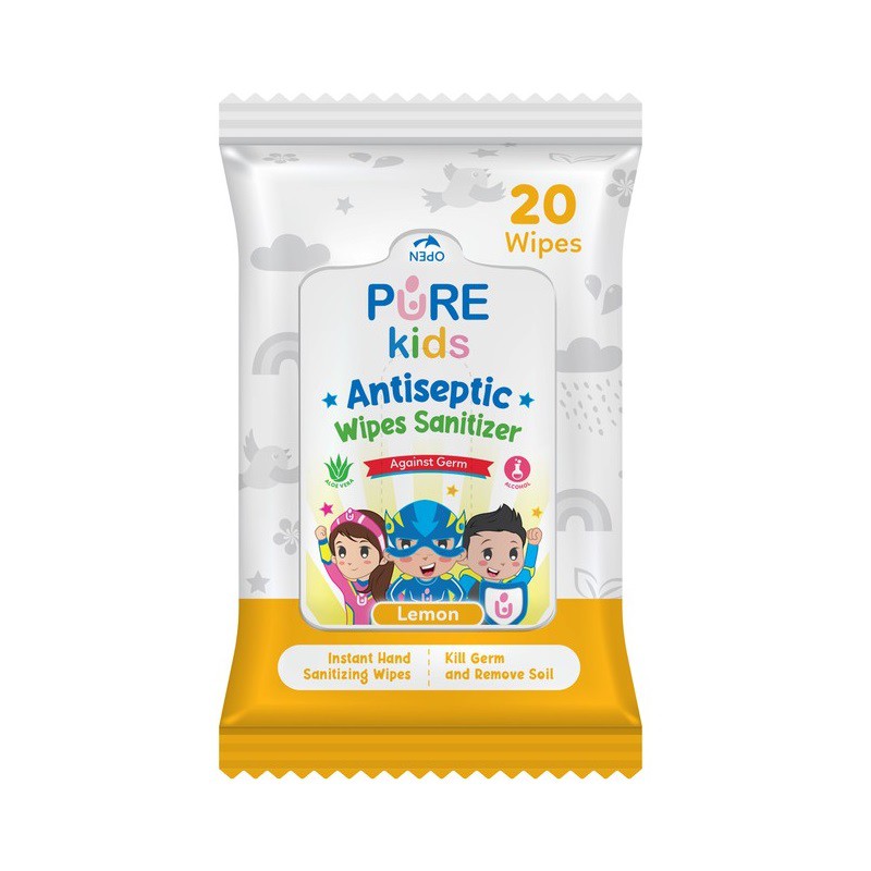 PURE KIDS Antiseptic Wipes Sanitizer Isi 20