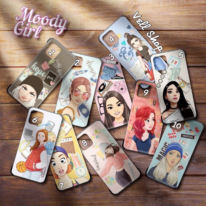 Case Moody Girl Kartun Lucu Samsung M31s M01s A11 A21 A21s M11 M21 M31 A01 A31