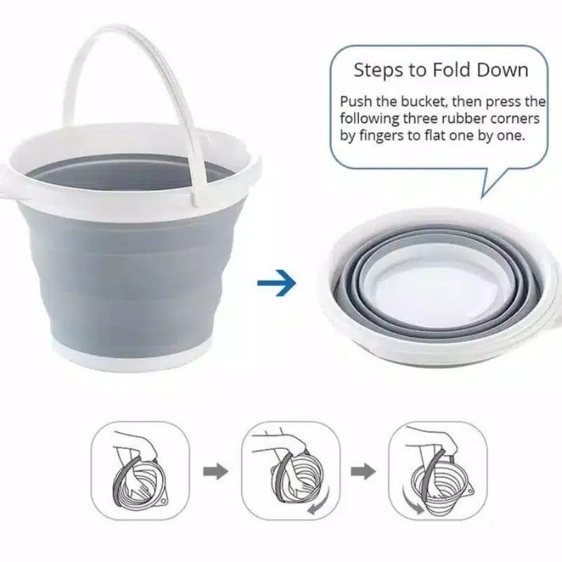 Ember Lipat Silicone - Folding Bucket Lipat 5L