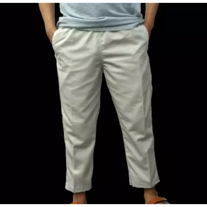 COD Celana Sirwal List Polos Dewasa Paling Laris Bahan Katun Twill Harga Grosir