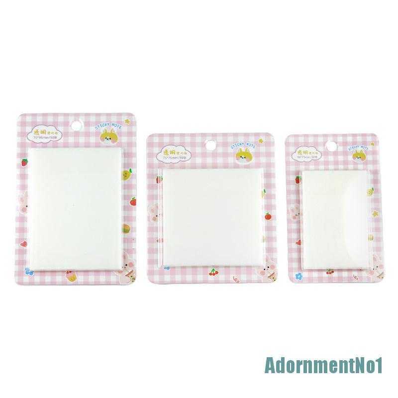(AdornmentNo1) Sticky Note Transparan Model Simpel Untuk Scrapbook