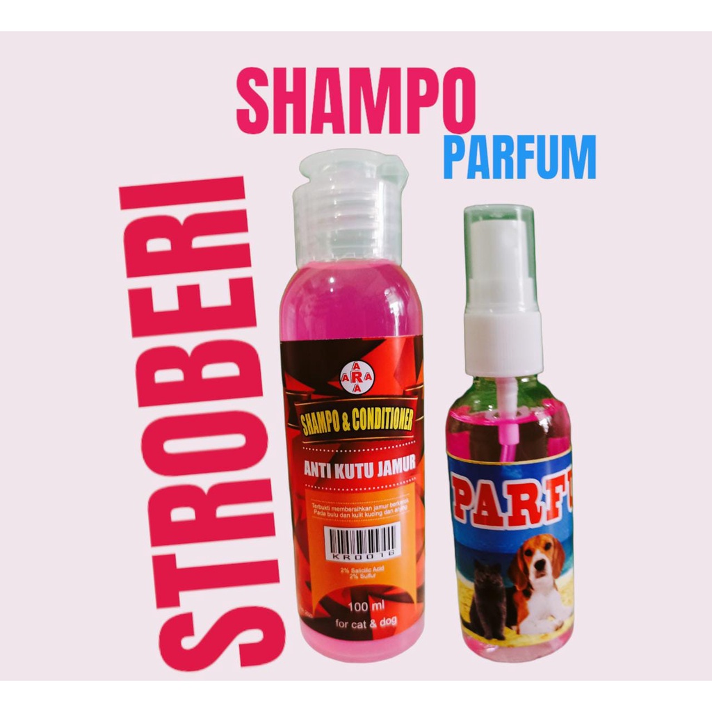 shampo CONDITIONER  100 ml parfum 60 ml sampo dan parfum anjing kucing