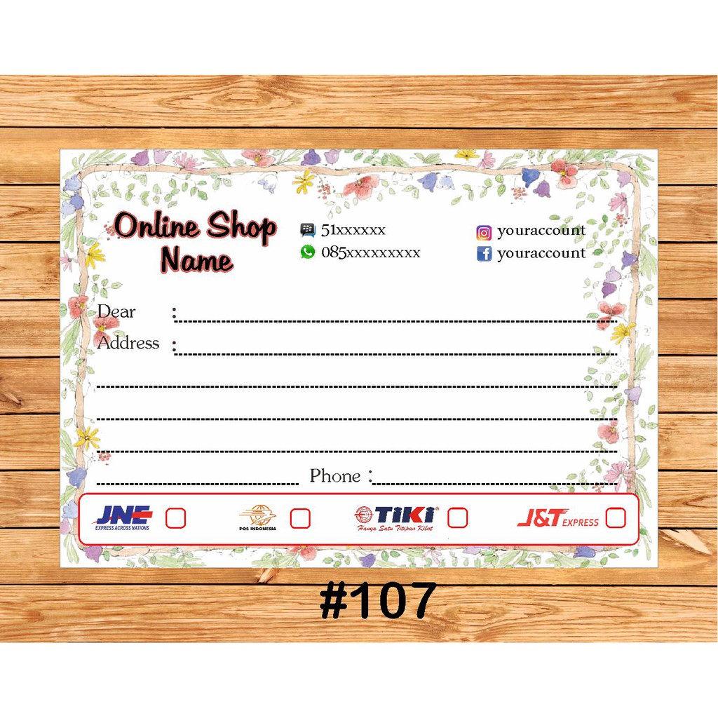 25 Inspirasi Keren Cara Membuat Stiker Pengiriman Olshop  