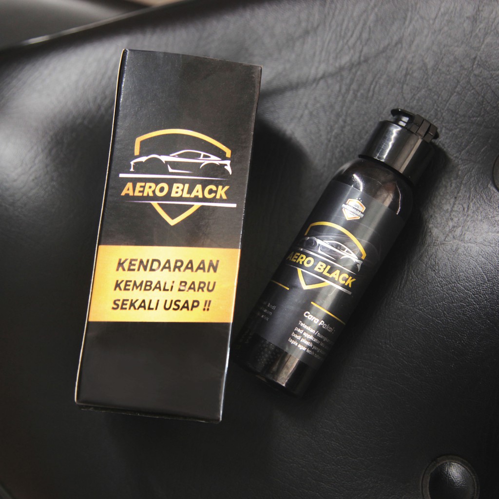 Aero Black Penghitam Body Kasar Motor Dashboard Permanen - 100ml Original