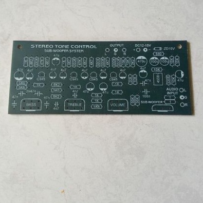 pcb tone control stereo subwoofer genesis