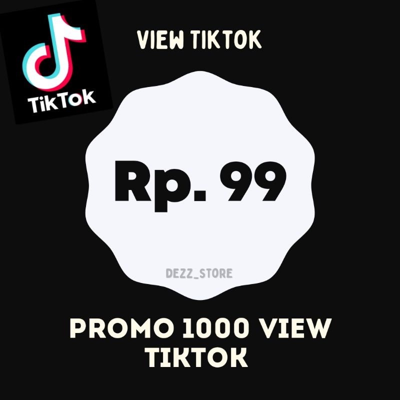 Promo view Tiktok 1000 view