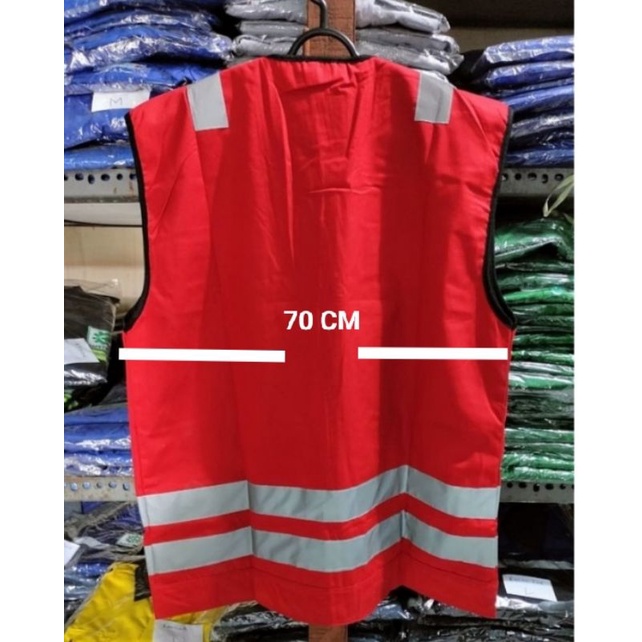 ROMPI SAFETY SUPER JUMBO 5XL XXXXL MERAH HSE BERLOGO K3 BENDERA